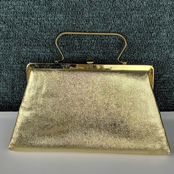 Vintage Andé Gold Lamé Handbag/Clutch - Picture 3 of 10